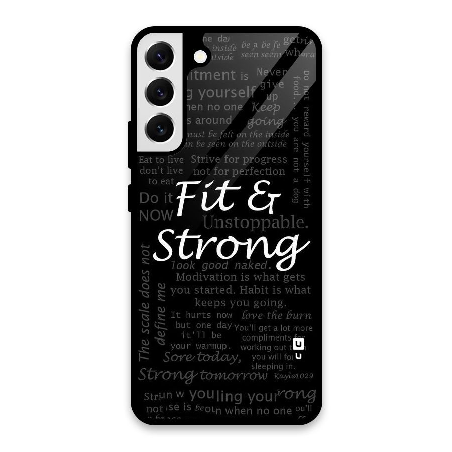 Fit And Strong Glass Back Case for Galaxy S22 Plus 5G