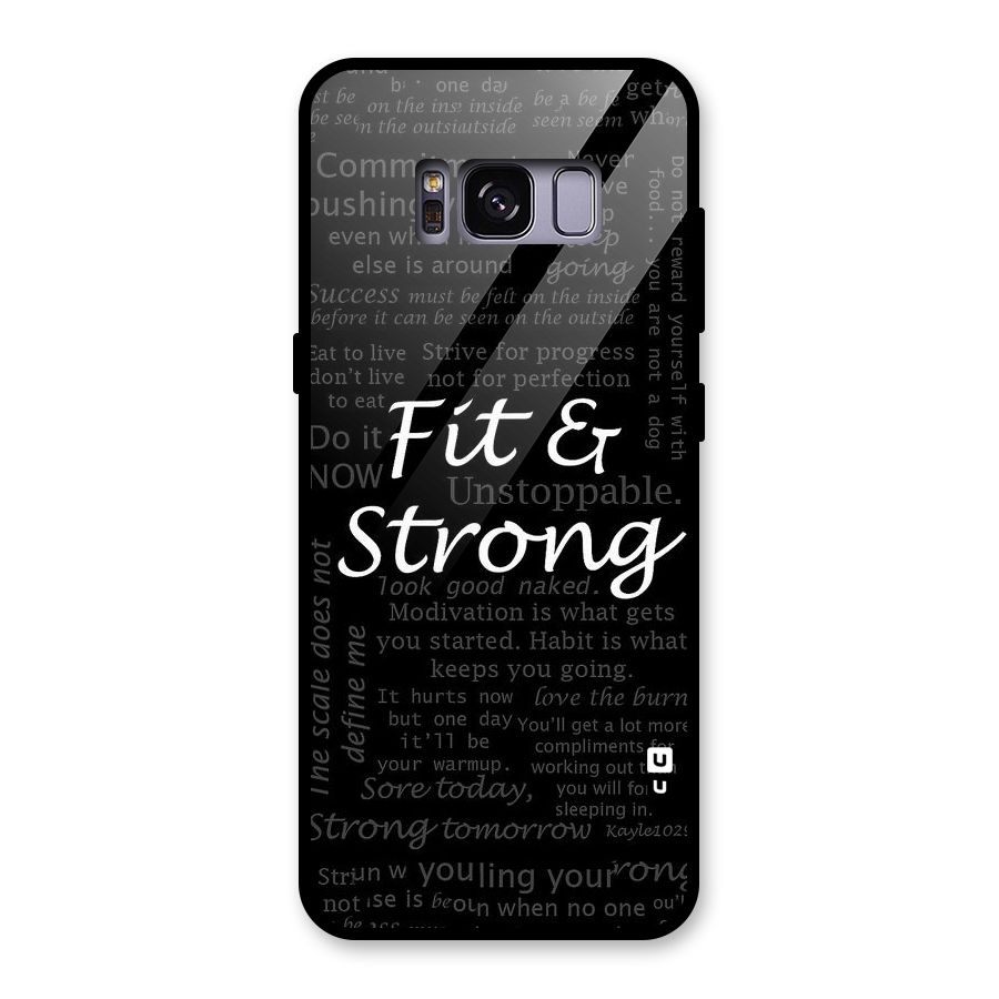 Fit And Strong Glass Back Case for Galaxy S8