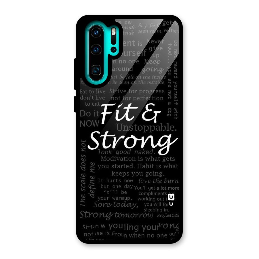 Fit And Strong Glass Back Case for Huawei P30 Pro