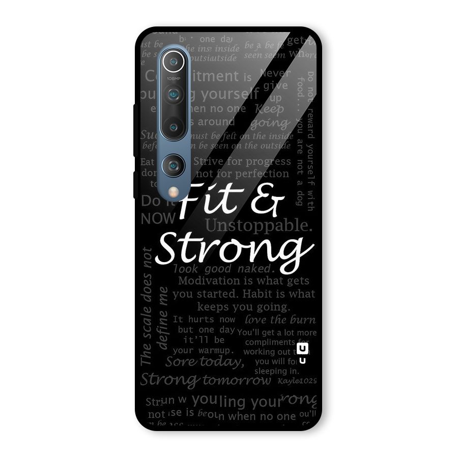 Fit And Strong Glass Back Case for Mi 10