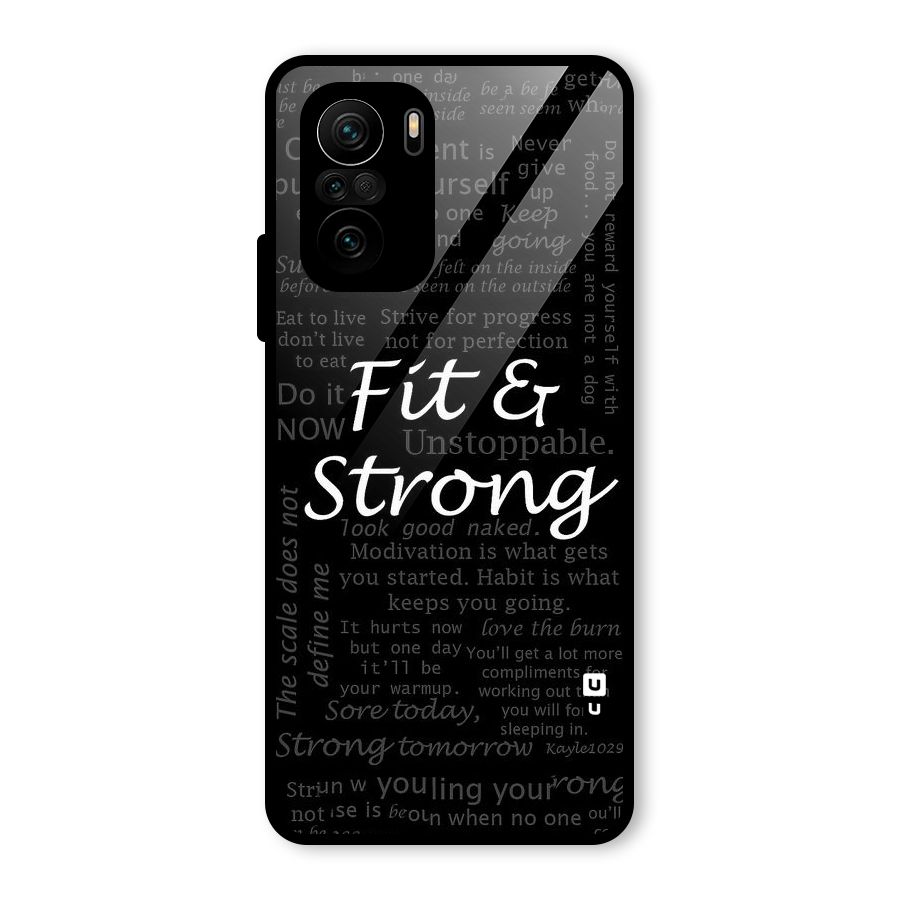 Fit And Strong Glass Back Case for Mi 11x