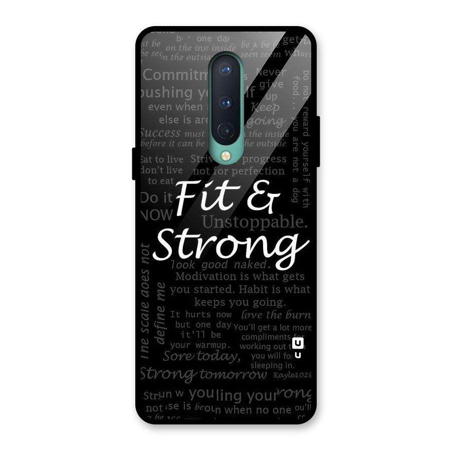 Fit And Strong Glass Back Case for OnePlus 8
