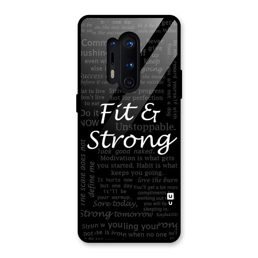 Fit And Strong Glass Back Case for OnePlus 8 Pro
