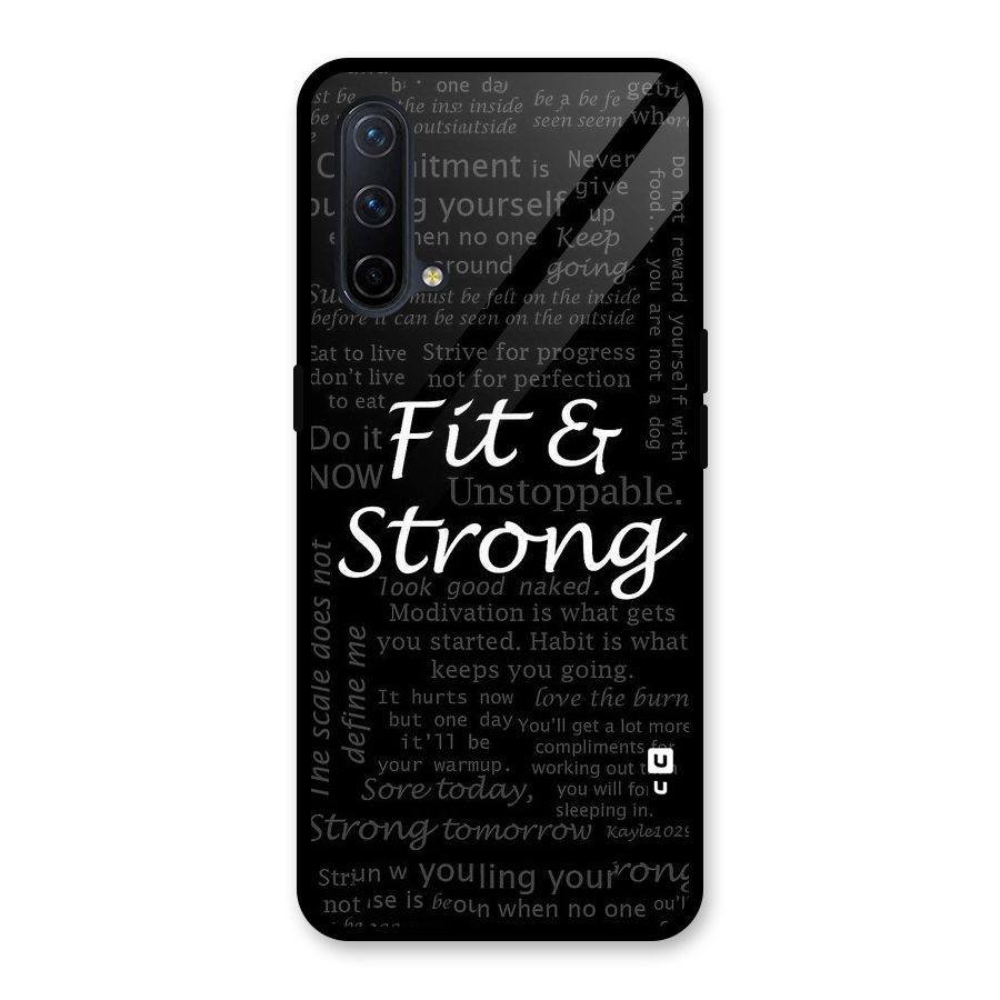 Fit And Strong Glass Back Case for OnePlus Nord CE 5G