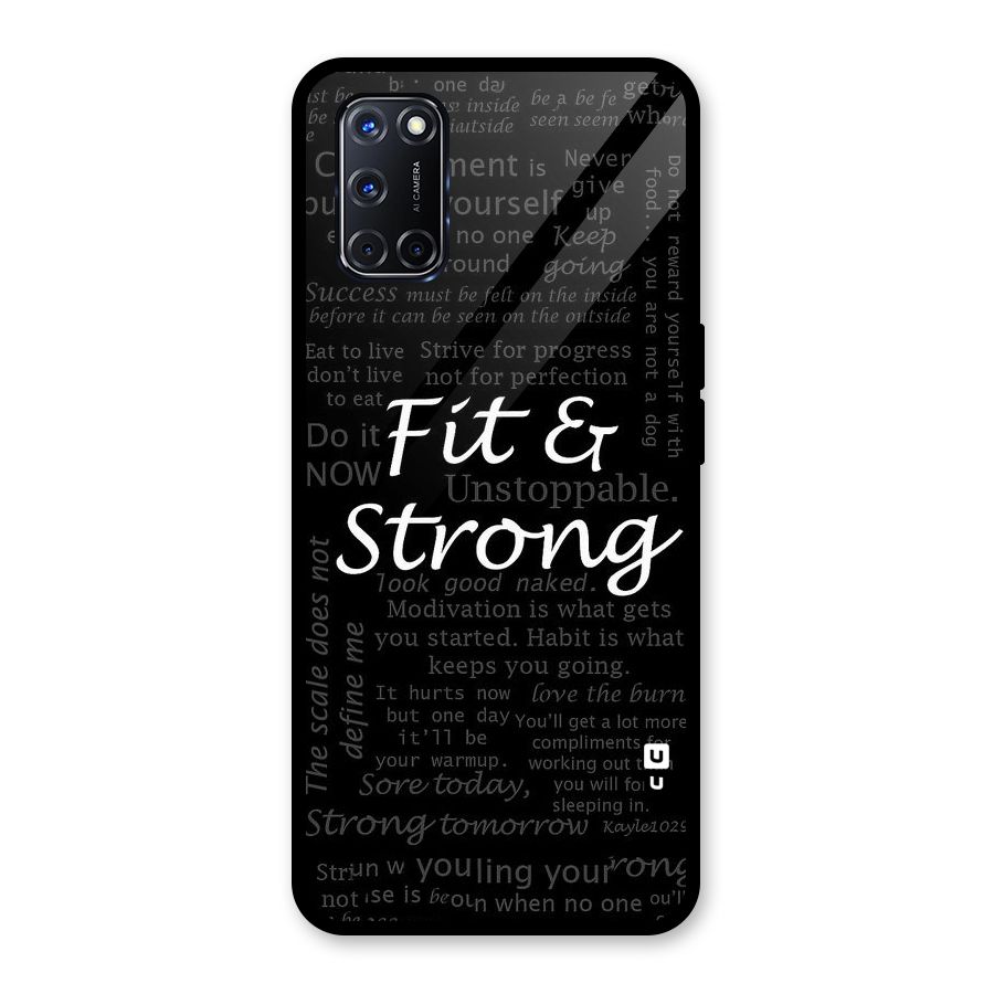 Fit And Strong Glass Back Case for Oppo A52
