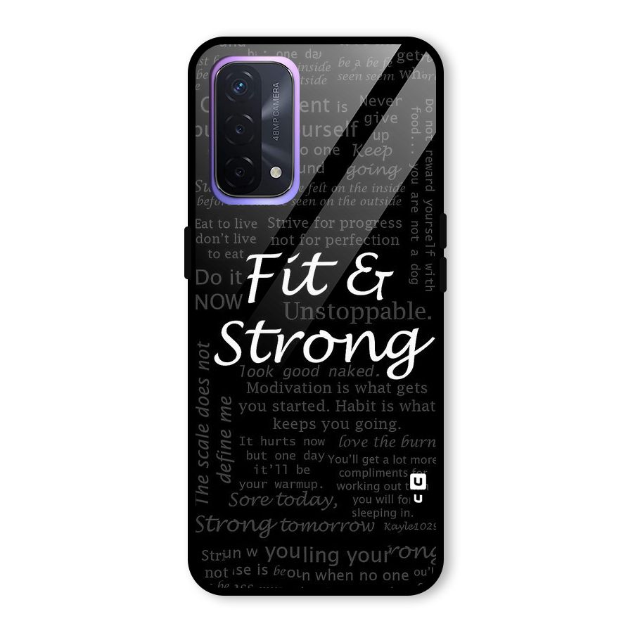Fit And Strong Glass Back Case for Oppo A74 5G
