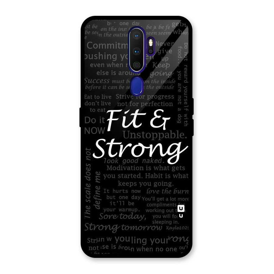 Fit And Strong Glass Back Case for Oppo A9 (2020)