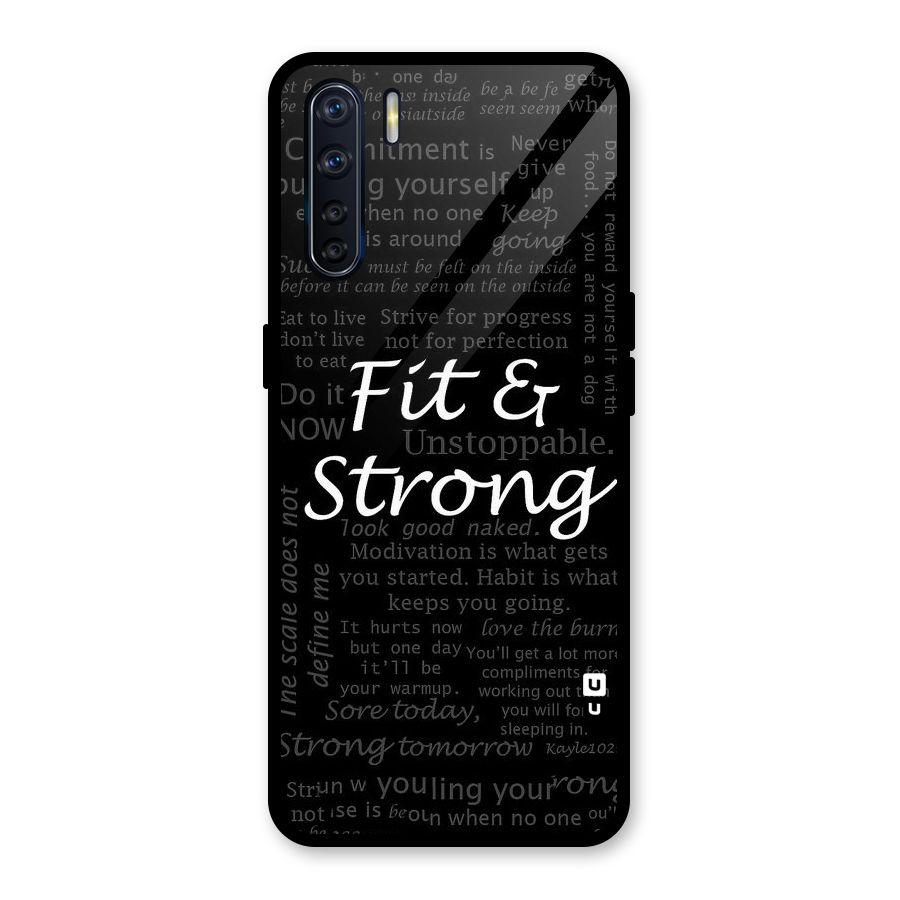 Fit And Strong Glass Back Case for Oppo F15