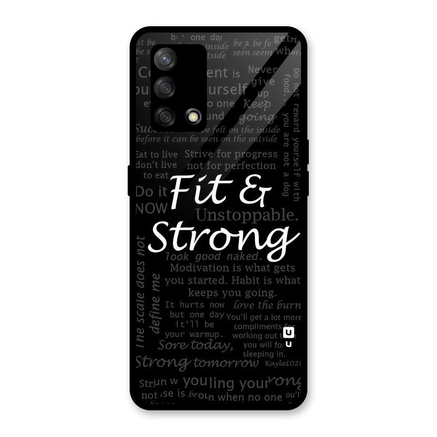 Fit And Strong Glass Back Case for Oppo F19