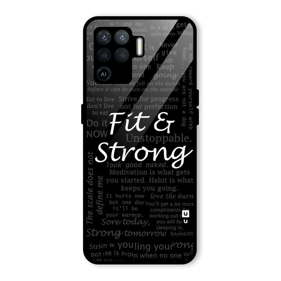 Fit And Strong Glass Back Case for Oppo F19 Pro