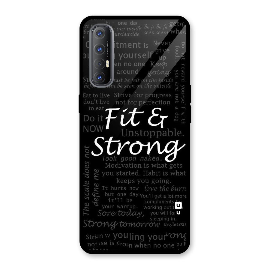 Fit And Strong Glass Back Case for Oppo Reno3 Pro