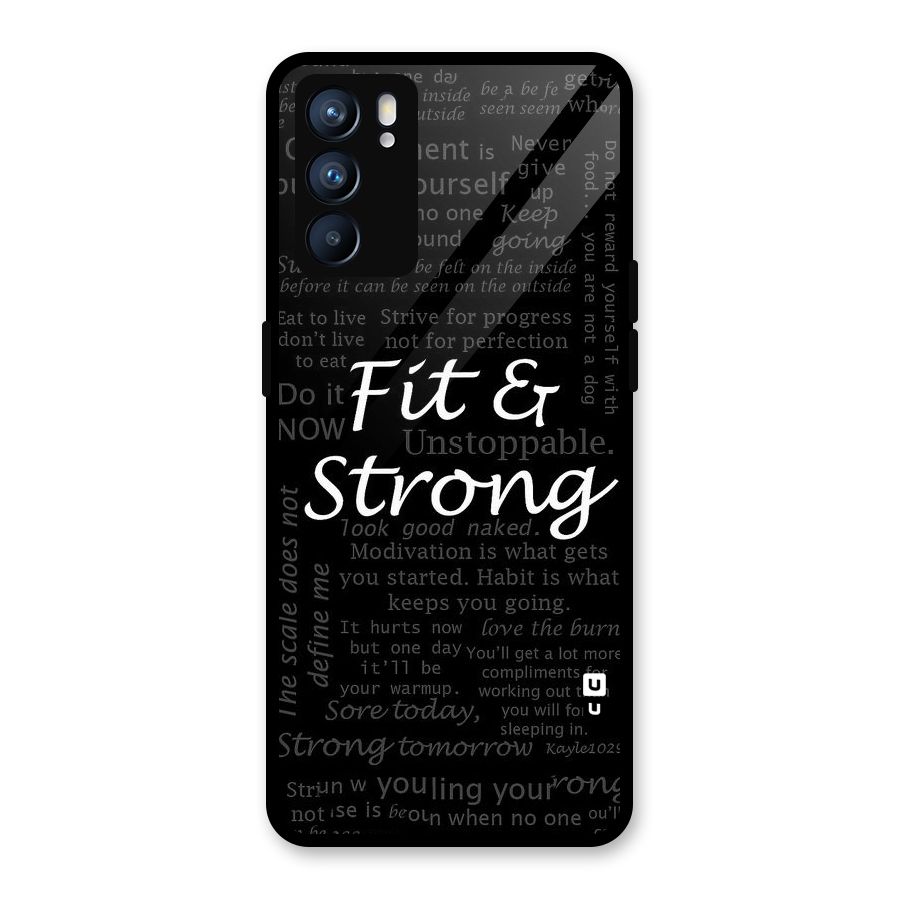 Fit And Strong Glass Back Case for Oppo Reno6 5G