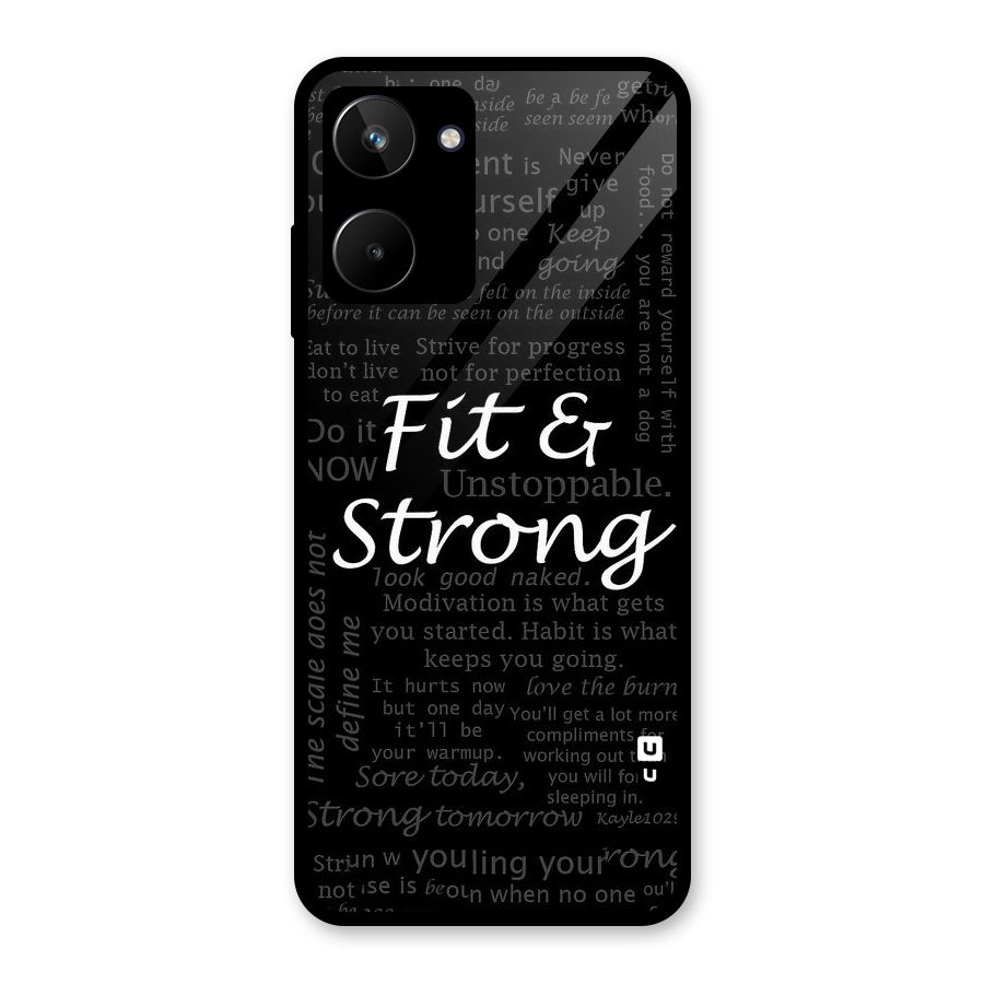 Fit And Strong Glass Back Case for Realme 10