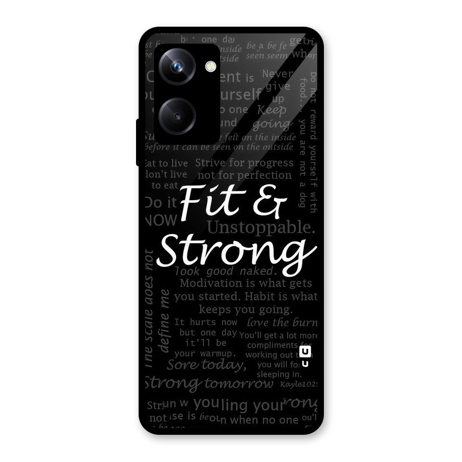 Fit And Strong Glass Back Case for Realme 10 Pro