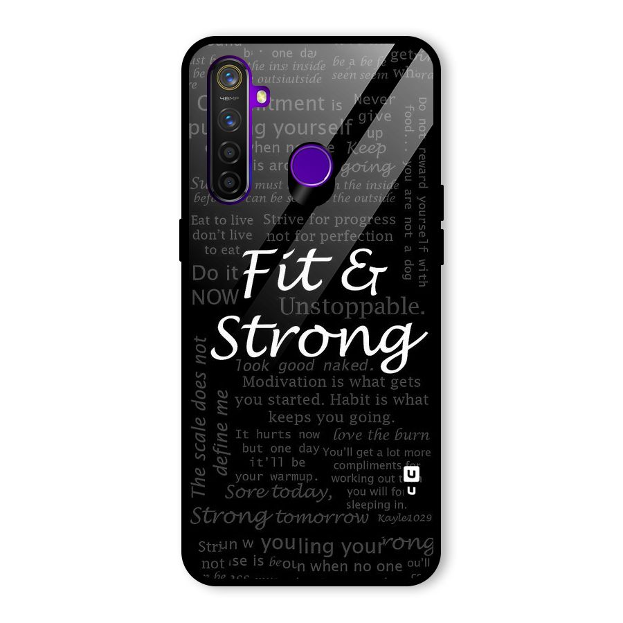 Fit And Strong Glass Back Case for Realme 5 Pro
