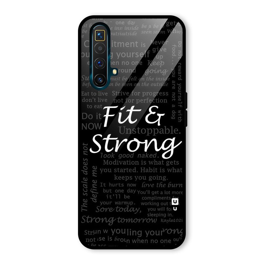 Fit And Strong Glass Back Case for Realme X3