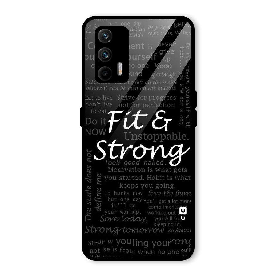 Fit And Strong Glass Back Case for Realme X7 Max