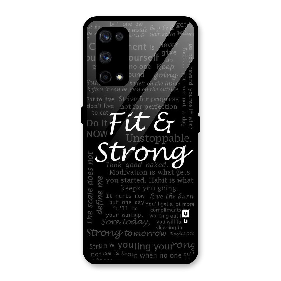 Fit And Strong Glass Back Case for Realme X7 Pro