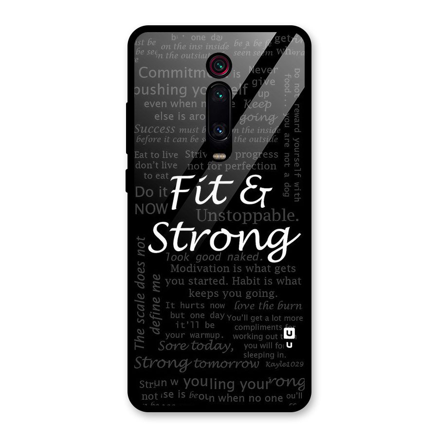 Fit And Strong Glass Back Case for Redmi K20