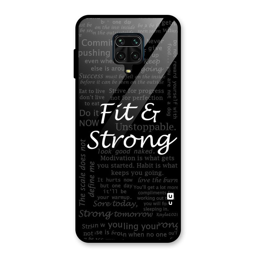 Fit And Strong Glass Back Case for Redmi Note 10 Lite