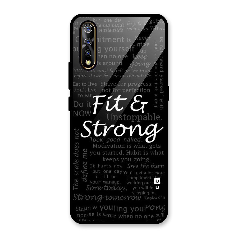 Fit And Strong Glass Back Case for Vivo S1