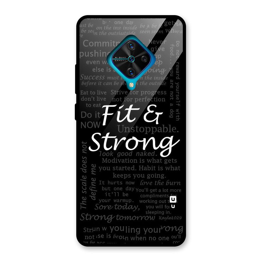 Fit And Strong Glass Back Case for Vivo S1 Pro