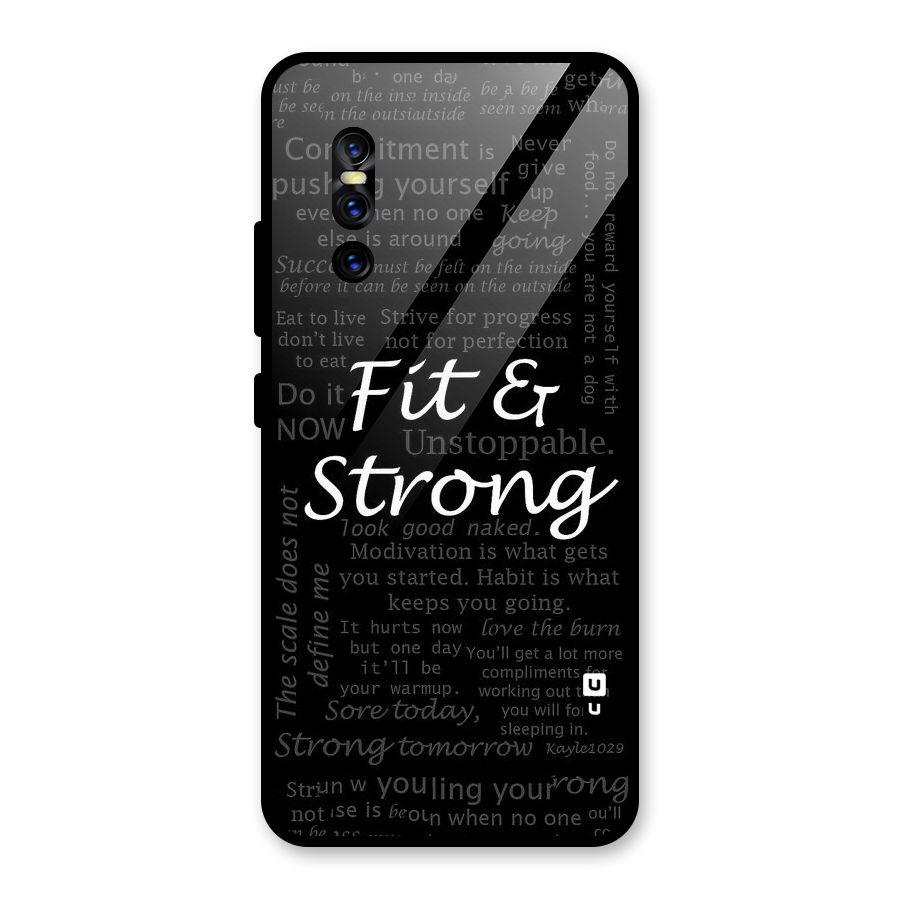Fit And Strong Glass Back Case for Vivo V15 Pro
