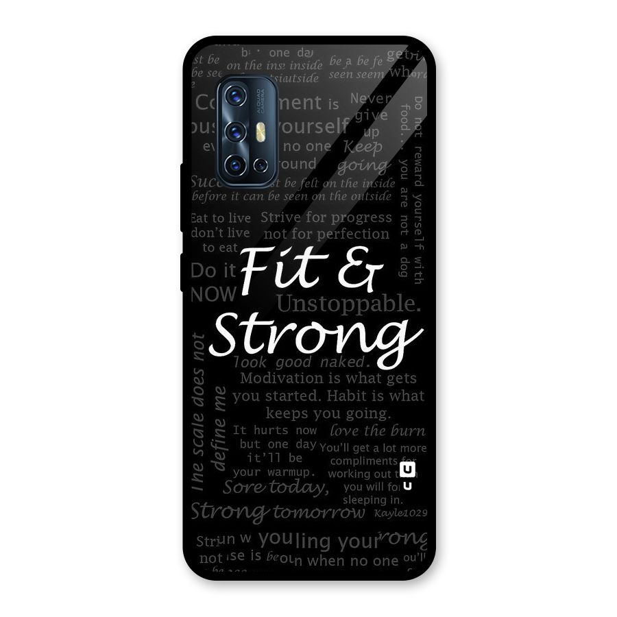 Fit And Strong Glass Back Case for Vivo V17