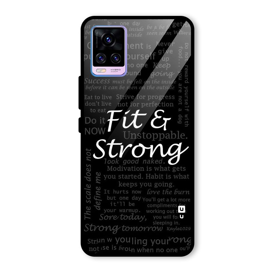 Fit And Strong Glass Back Case for Vivo V20 Pro