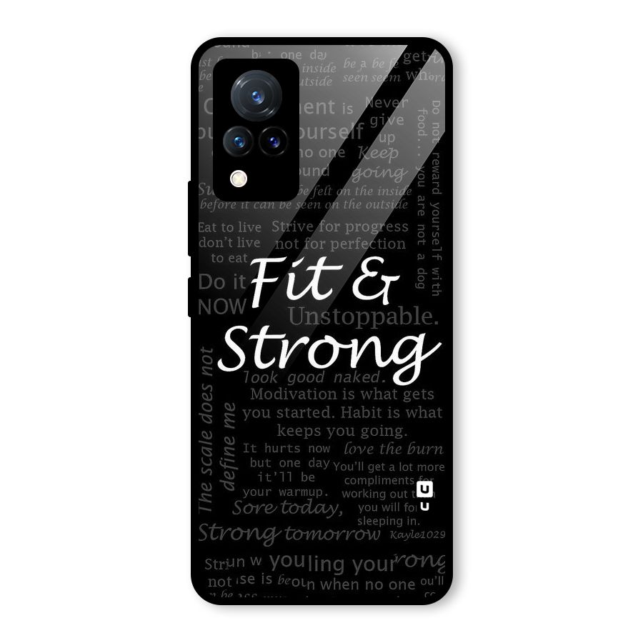 Fit And Strong Glass Back Case for Vivo V21 5G