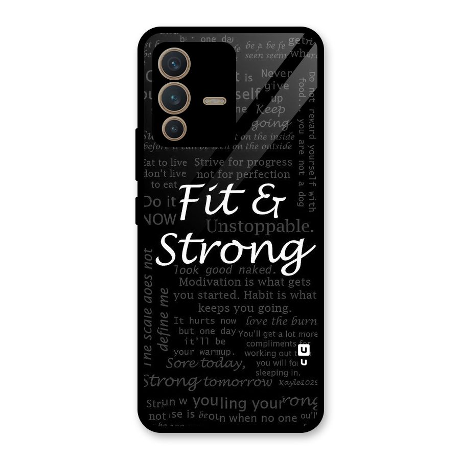 Fit And Strong Glass Back Case for Vivo V23 5G