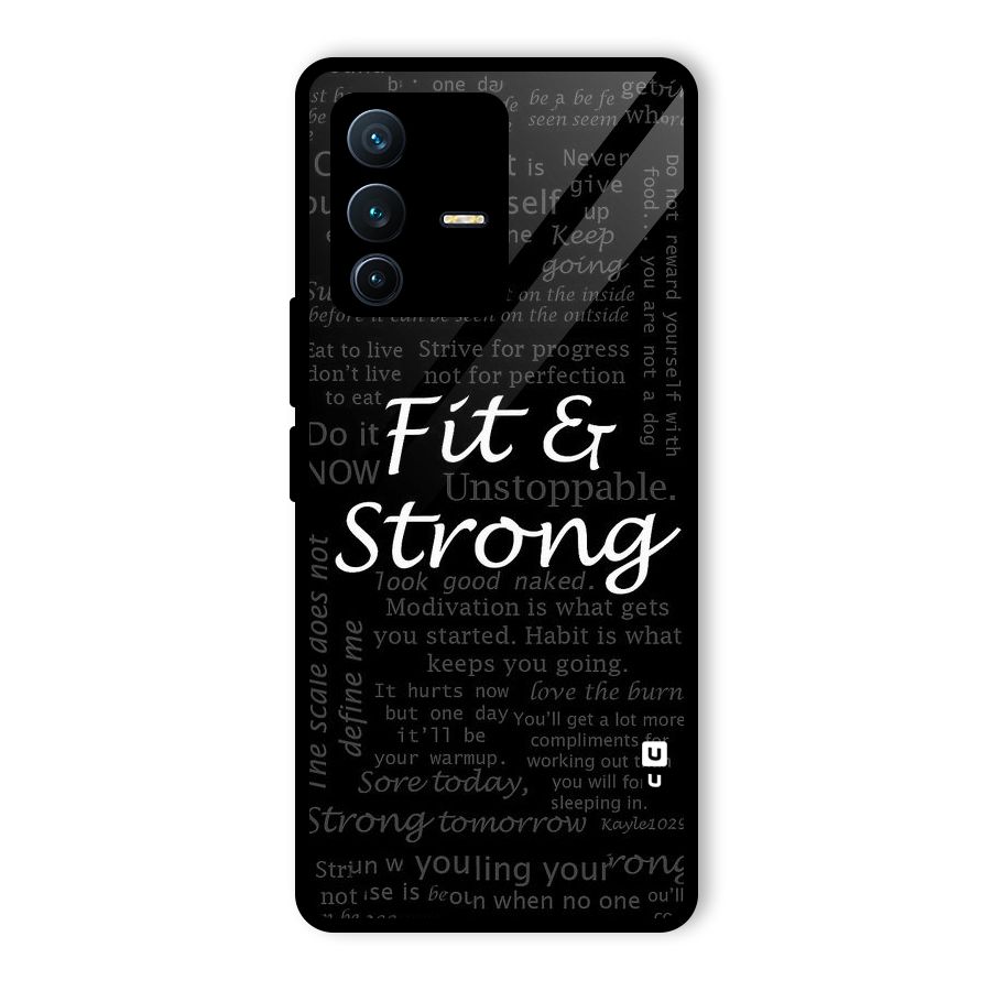 Fit And Strong Glass Back Case for Vivo V23 Pro