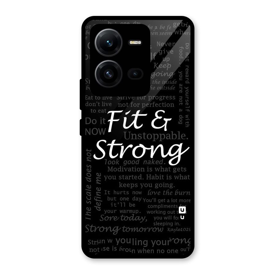 Fit And Strong Glass Back Case for Vivo V25