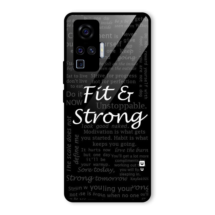 Fit And Strong Glass Back Case for Vivo X50 Pro
