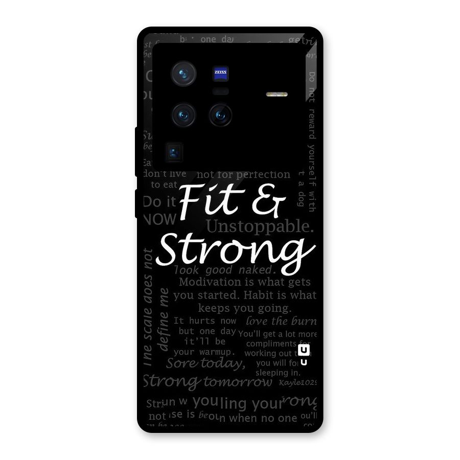 Fit And Strong Glass Back Case for Vivo X80 Pro