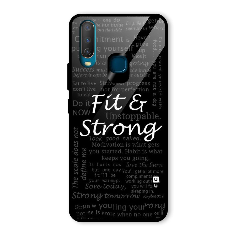 Fit And Strong Glass Back Case for Vivo Y12