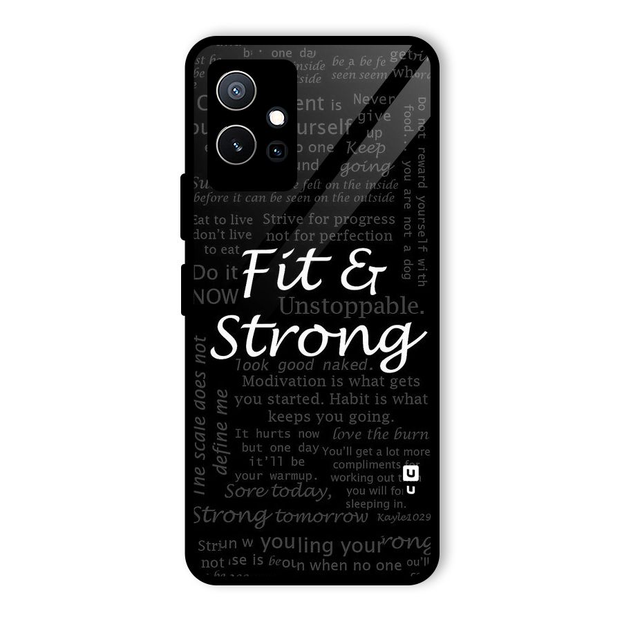 Fit And Strong Glass Back Case for Vivo Y75 5G