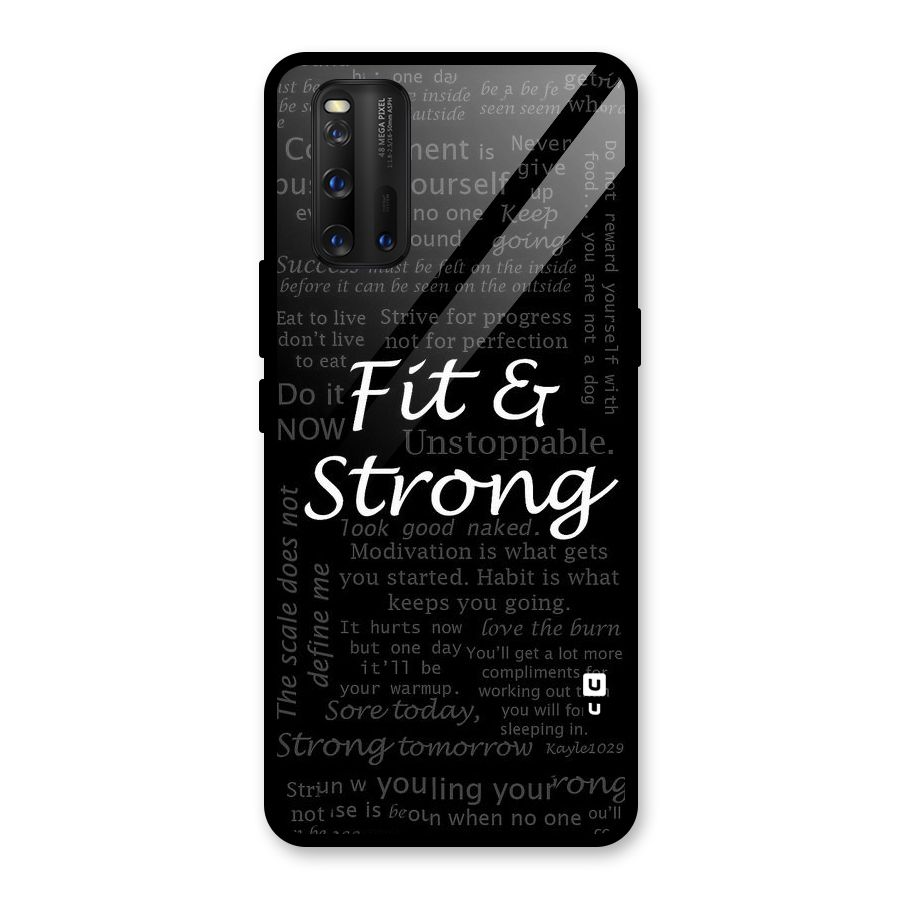 Fit And Strong Glass Back Case for Vivo iQOO 3