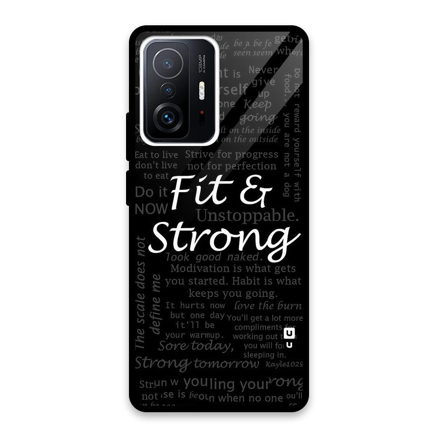 Fit And Strong Glass Back Case for Xiaomi 11T Pro