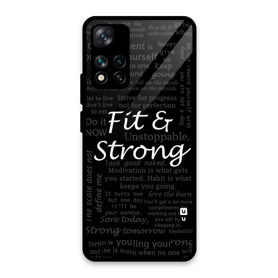 Fit And Strong Glass Back Case for Xiaomi 11i HyperCharge 5G