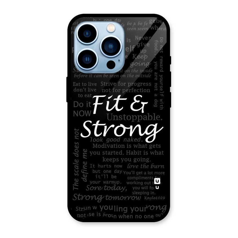 Fit And Strong Glass Back Case for iPhone 13 Pro