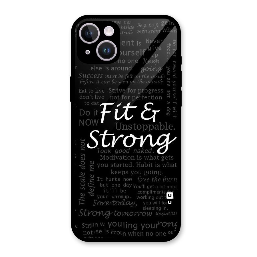 Fit And Strong Glass Back Case for iPhone 14 Plus