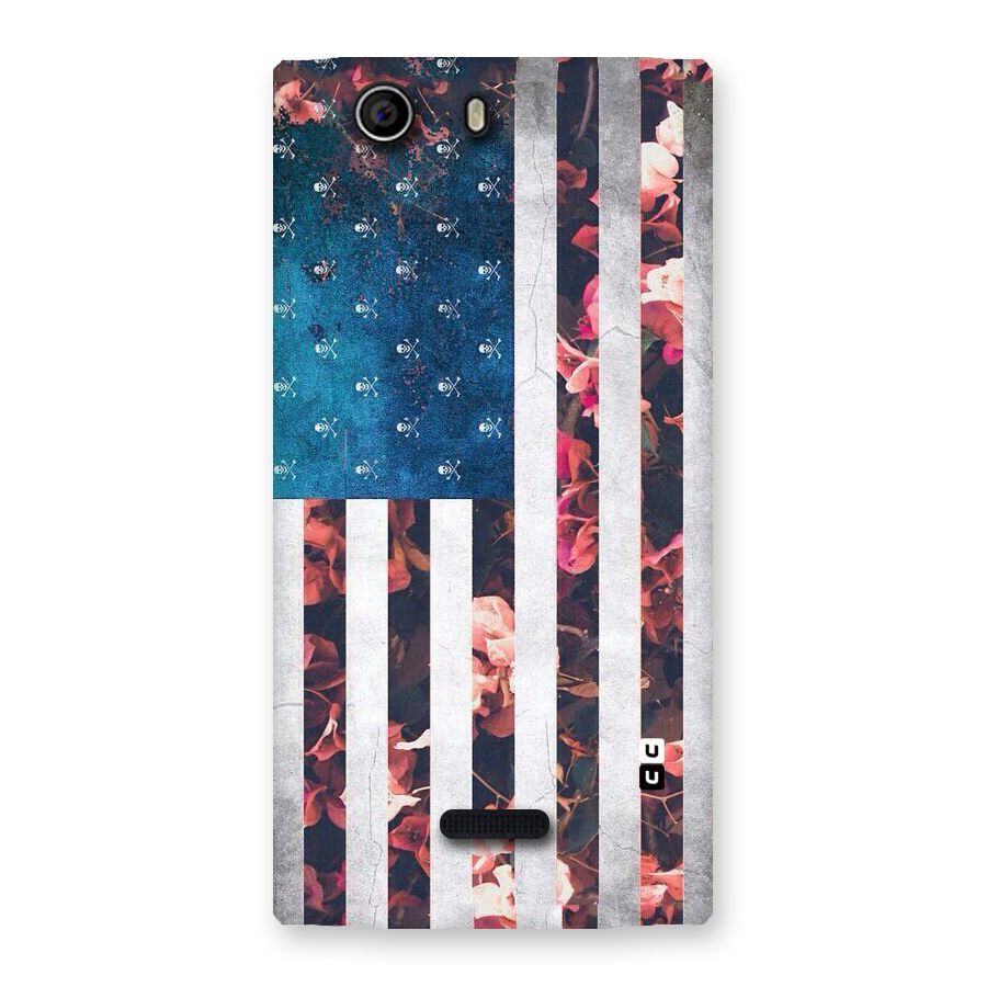 Flag Stripes Back Case for Canvas Nitro 2 E311