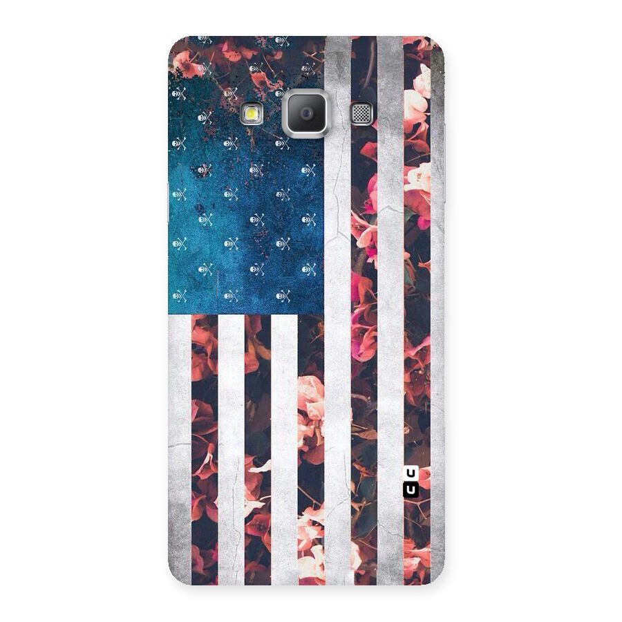 Flag Stripes Back Case for Galaxy A7
