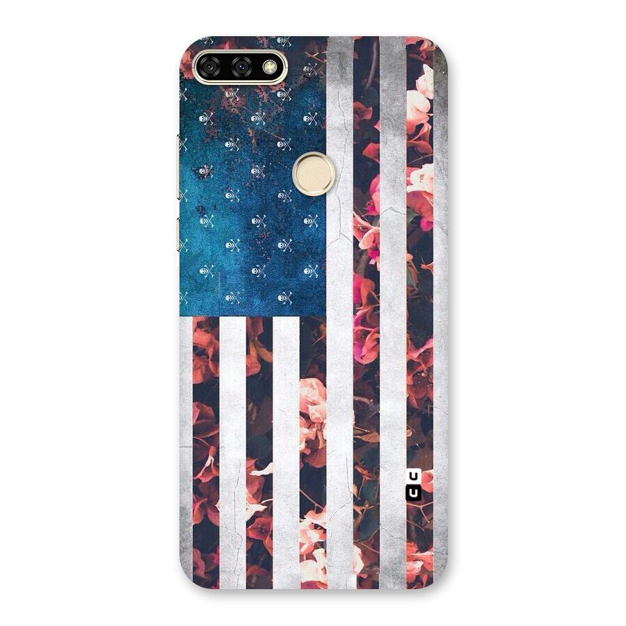 Flag Stripes Back Case for Honor 7A
