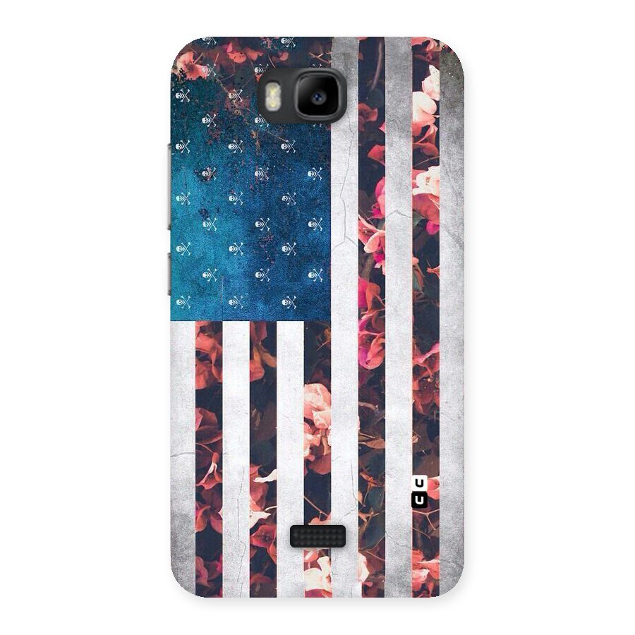 Flag Stripes Back Case for Honor Bee