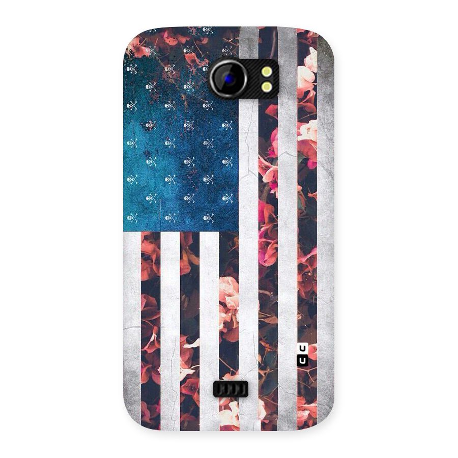 Flag Stripes Back Case for Micromax Canvas 2 A110