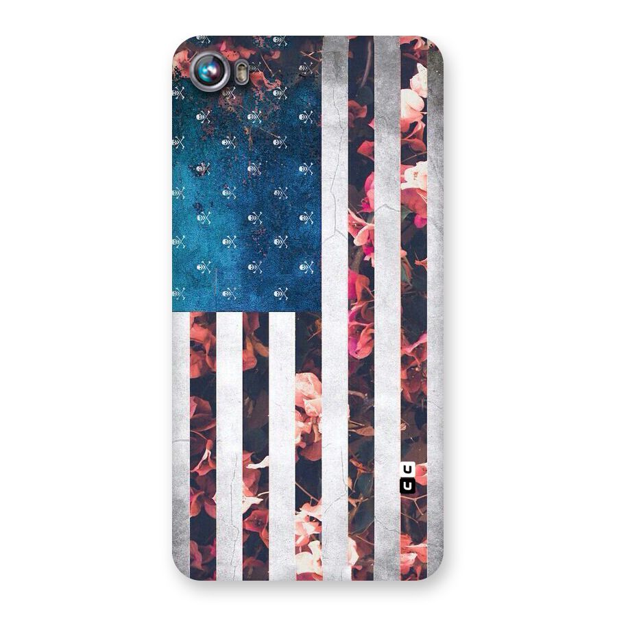 Flag Stripes Back Case for Micromax Canvas Fire 4 A107