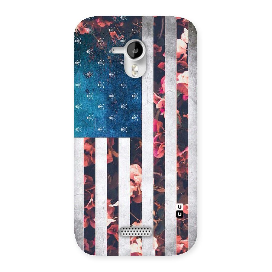 Flag Stripes Back Case for Micromax Canvas HD A116