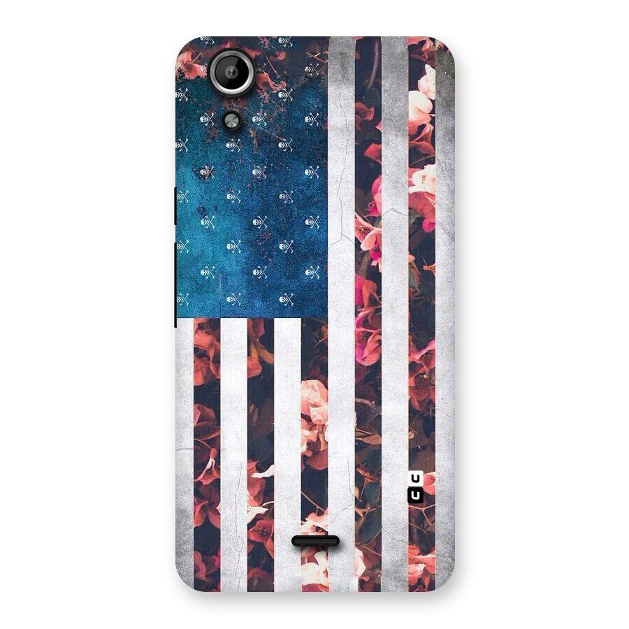 Flag Stripes Back Case for Micromax Canvas Selfie Lens Q345